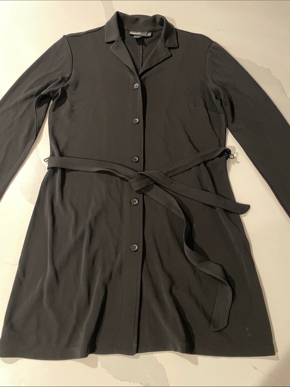 Chic 90’s DKNY Belted Long Shirt Women’s P/S vintage 70% Rayon